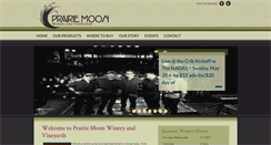 Desktop Screenshot of prairiemoonwinery.com